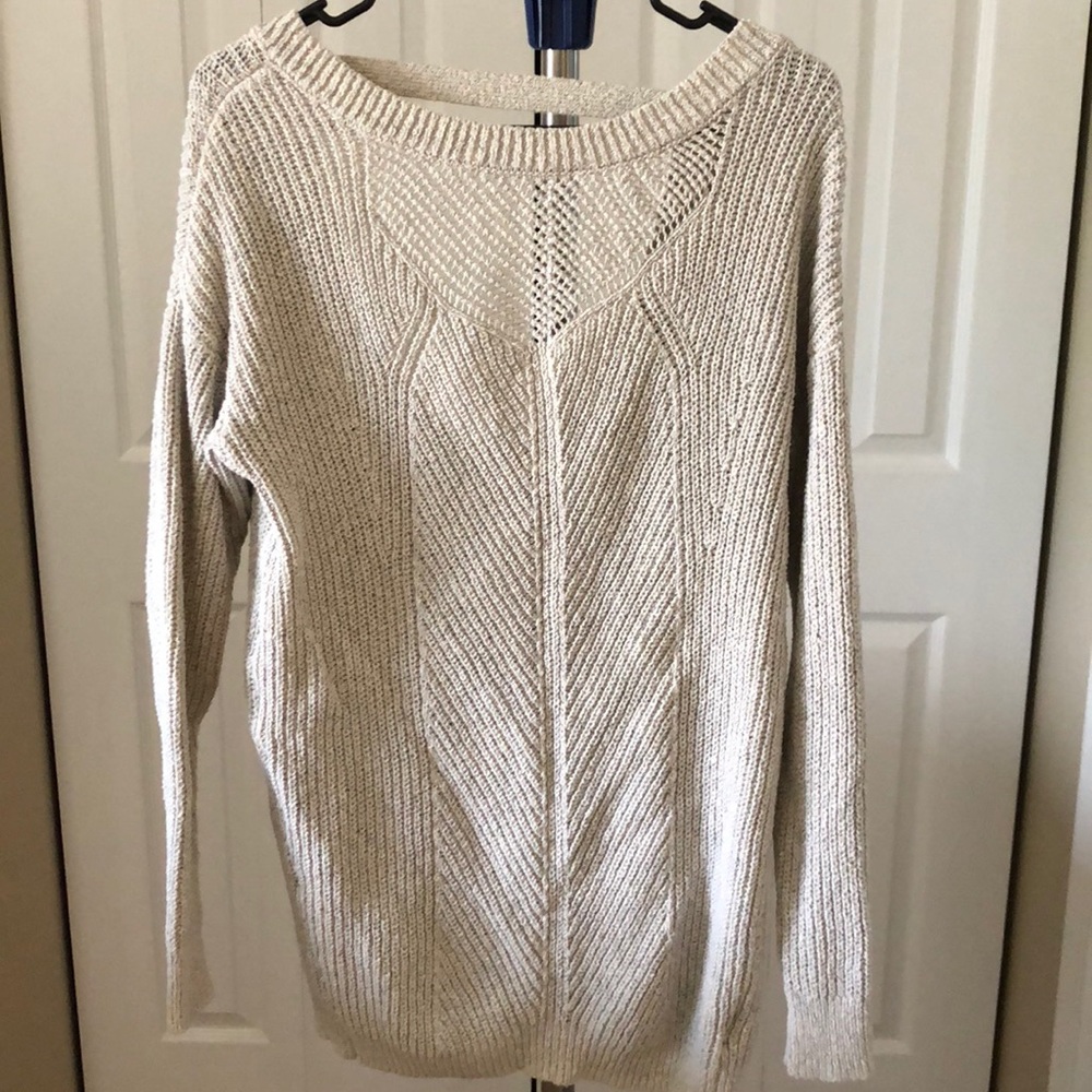 Open back sweater
